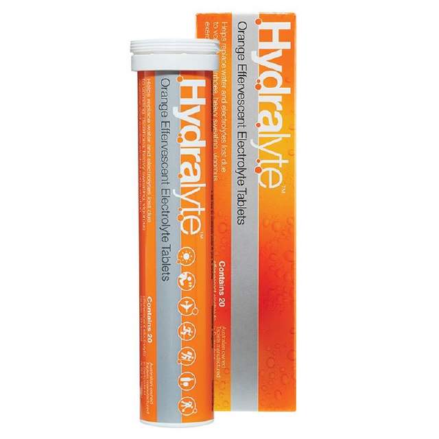 Hydralyte Effervescent Orange 20s
