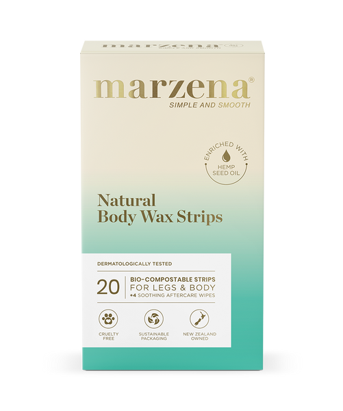 Marzena Natural Body Wax Strips 20's NZ Online Chemist