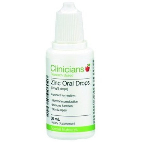 Clinicians Zinc Oral Drops 1mg 30ml NZ Online Chemist