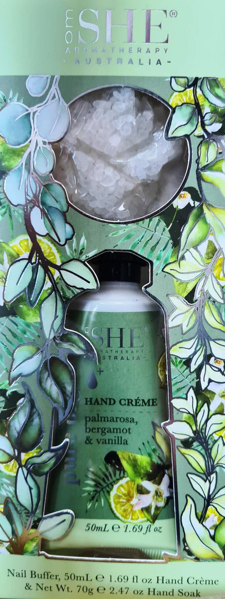 SHE Pure Organic Hand Care 3pc Set PR/B/V