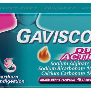 Gaviscon Dual Action Multi Berry 48 Tablets
