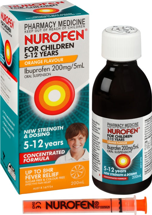 Nurofen Child 5yr-12yr Orange 200ml