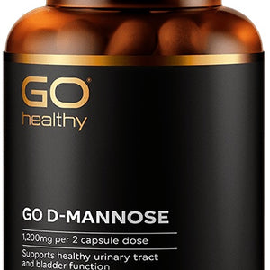 GO D-Mannose 1200mg 60 Vege Capsules