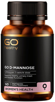 GO D-Mannose 1200mg 60 Vege Capsules