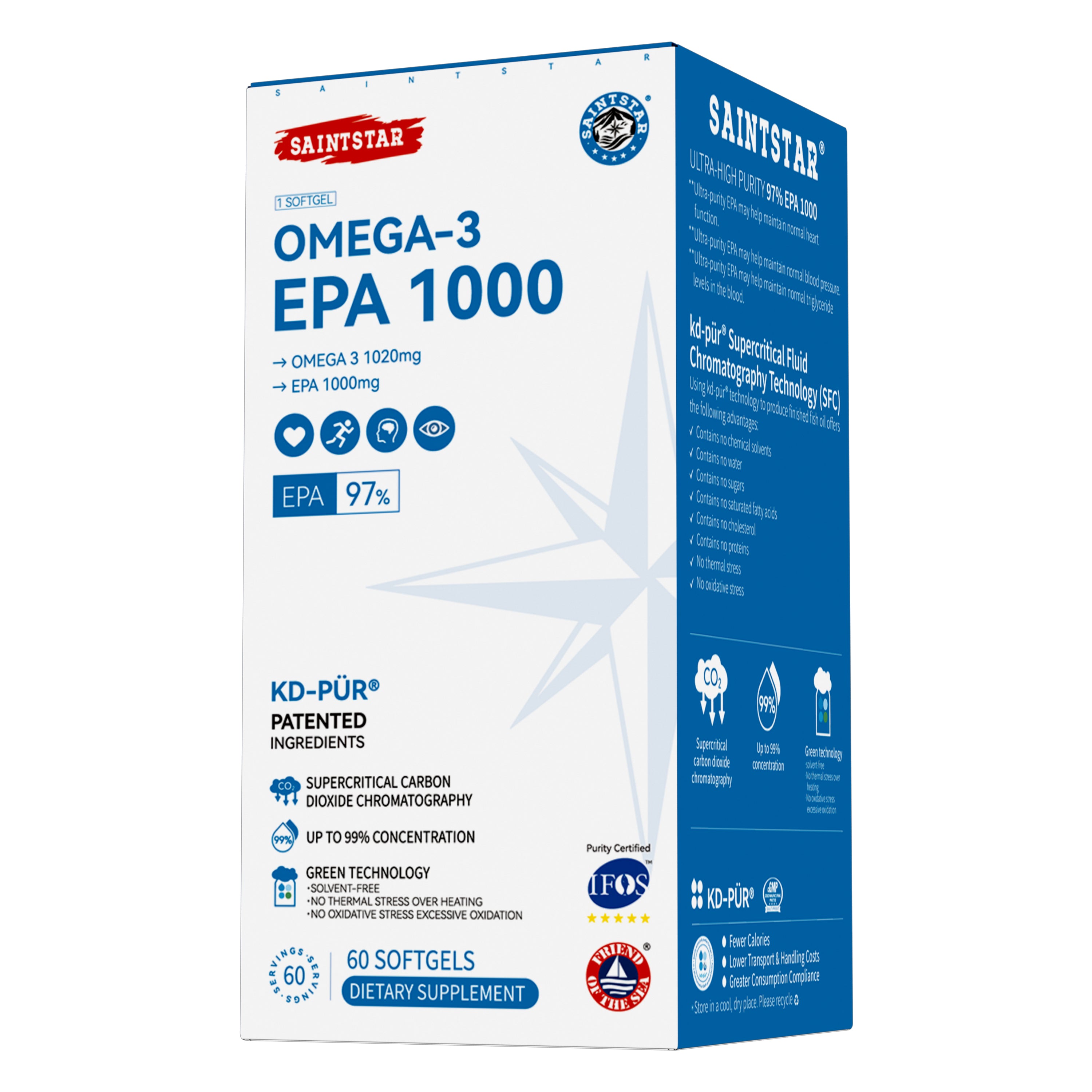 Saintstar Fish Oil Softgels 60