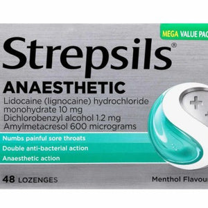 STREPSILS Lozengez Anaesthetic Menthol 48s