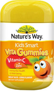 Natures Way Kids Smart Vita Gummies Vitamin C + Zinc 110s