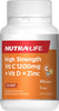 Nutralife High Strength Vitamin C D+ Zinc 60s