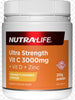 Nutralife Ultra Strength 3000mg Vitamin C Powder 250g