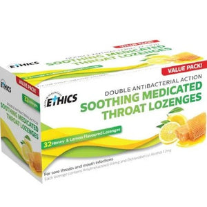 Ethics Lozenges Honey & Lemon Soothing 32s