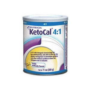 Ketocal 4:1 Powder 300g - High-Fat, Low-Carb Diet Supplement with Essential Nutrients, Natural Ingredients, Unflavoured