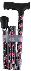 Surgical Basics Walking Stick Fold Adjustable Rose 29-33 SB745