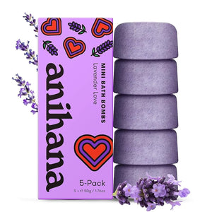 ANIHANA Mini Bath Bomb Lavender Love 5pk