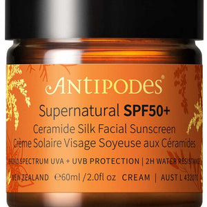 ANTIPODES Supernatural SPF50+ Ceramide Silk Facial Sunscreen 60ml