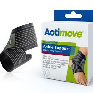 Acti Sport Ankle Wrap Around Black Large