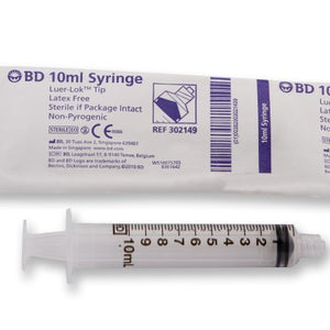 BD Syringe Luer Lock 10ml 100 Pack
