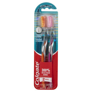 COLGATE Toothbrush Slim Soft Advanced 2pk