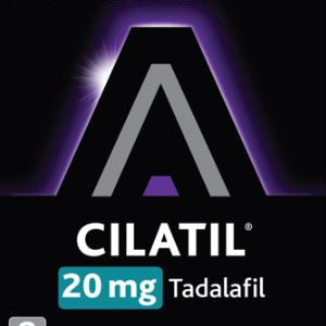Cilatil Tadalafil 20mg Tablets 8 for Erectile Dysfunction (Prescription Only - Do Not Buy Unless You Have A Script)