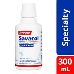 Colgate Savacol Alcohol Free Rinse 300ml