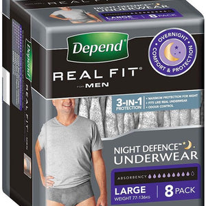 Depend Underwear Night Male Large 8