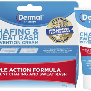 Dermal Therapy Chafing & Sweat Rash Prevention Cream 75g