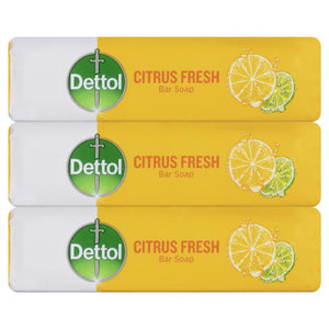 Dettol Citrus Fresh Bar Soap 3x100g