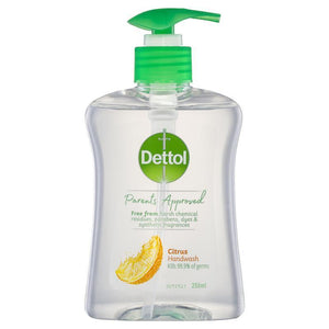 Dettol Hand Wash Citrus Pump 250ml