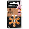 Duracell Battery Hearing Aid 13 6pk