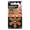 Duracell Battery Hearing Aid 312 6pk