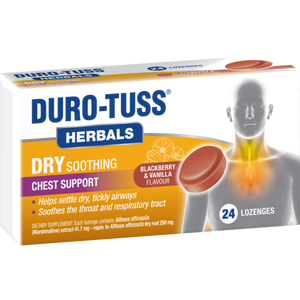 Duro-Tuss Lozenges Herb Dry Chest Supplement 24s
