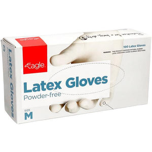 EAGLE Latex Gloves Medium 100s