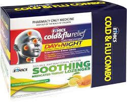 ETHICS Cold/Flu Day & Night +Lozenges Combo