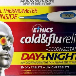 ETHICS Cold & Flu Day & Night 24+ Thermometer