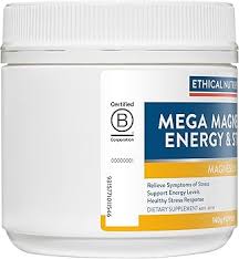 Ethical Nutrients Mega Magnesium Energy & Stress 140g