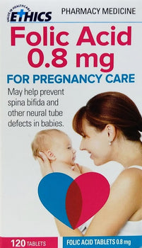 Ethics Folic Acid 0.8mg 120s