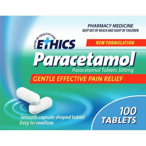Ethics Paracetamol 500mg 100 Tablets