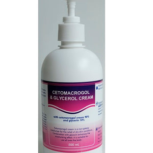 Evara Cetomacrogol 90% + Glycerol 10% Cream 500ml