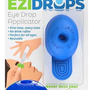 EziDrop Eye Drop Guide Head Blue