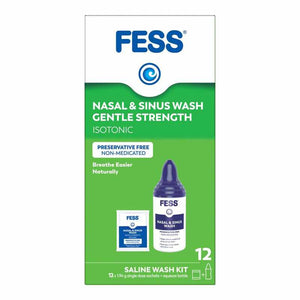 Fess Nasal & Sinus Wash Kit Gentle Strength 1.94x 12pk