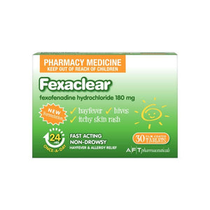 FEXACLEAR Tablets 180mg 30s