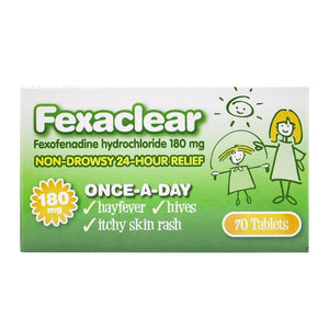 Fexaclear Tablets 180mg 70pk