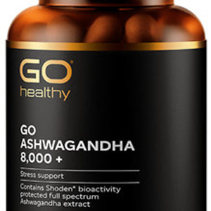 GO Ashwagandha 8000 + S & E 60 Vege Capsules