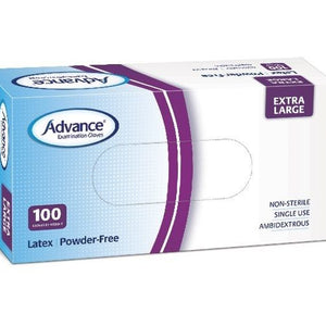 Gloves Advanced Latex Extra Large 100