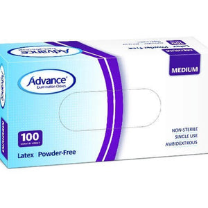 Gloves Advanced Latex Medium 100