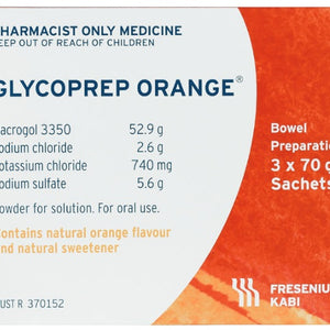 Glycoprep Powder Orange Sachet 70g 3pk