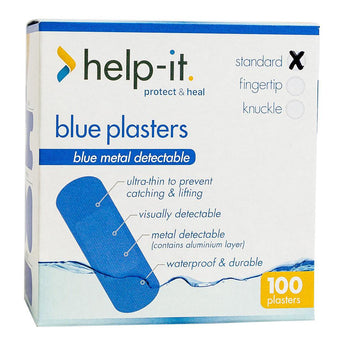 Help-IT Blue Plasters Standard 100