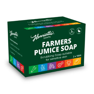 Henrietta Farm Pumice Soap 100g 2pk