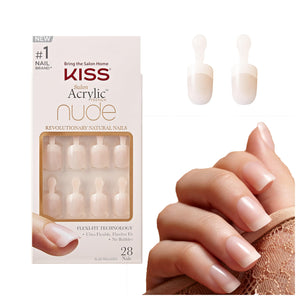 KISS Acrylic French Nude Real Short Nail