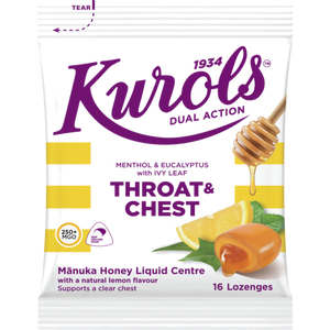 KUROLS Dual Action Immune Lozenges 16s