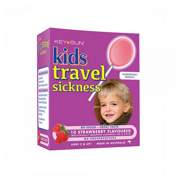 Kids Travel Lollipops Strawberry 10
